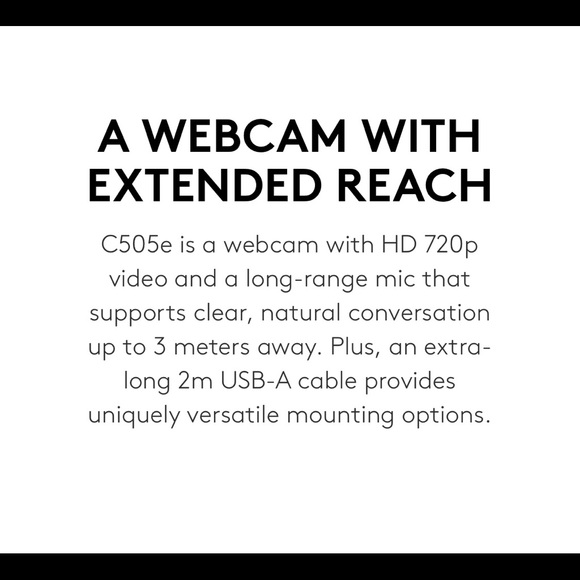 🚨NIB🚨 LOGITECH C505e HD 720p WEBCAM - Picture 9 of 15